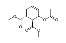 3-Acetoxy-4-cyclohexen-1,2-dicarbonsaeure-dimethylester结构式