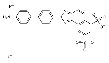dipotassium,2-[4-(4-aminophenyl)phenyl]benzo[e]benzotriazole-6,8-disulfonate Structure