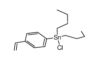 dibutyl-p-styryltin chloride Structure