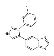 6-(3-(6-甲基吡啶-2-基)-1H-吡唑-4-基)-[1,2,4]噻唑并[1,5-a]吡啶结构式