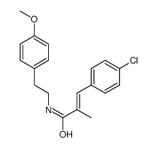 2-Propenamide, 3-(4-chlorophenyl)-N-(2-(4-methoxyphenyl)ethyl)-2-methy l- Structure