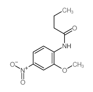 N-(2-methoxy-4-nitro-phenyl)butanamide结构式