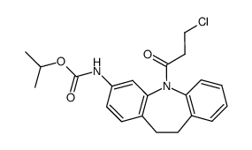 3-Carbisopropoxyamino-5-β-chlorpropionyl-iminodibenzyl结构式
