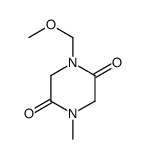 2,5-Piperazinedione,1-(methoxymethyl)-4-methyl-(9CI)结构式