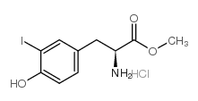 3-碘-l-酪氨酸甲酯盐酸盐结构式