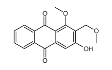 3-hydroxy-1-methoxy-2-(methoxymethyl)anthracene-9,10-dione结构式