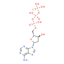 2'-deoxyadenosine 5'-O-(2-thiotriphosphate) Structure