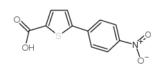 5-(4-硝基苯基)噻吩-2-羧酸结构式