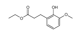 ethyl 2-hydroxy-3-methoxydihydrocinnamate结构式