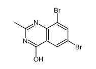 6,8-DIBROMO-2-METHYLQUINAZOLIN-4-OL结构式