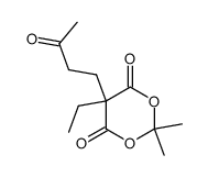 5-ethyl-2,2-dimethyl-5-(3-oxobutyl)-1,3-dioxane-4,6-dione Structure