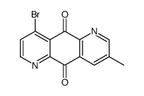 9-bromo-3-methylpyrido[2,3-g]quinoline-5,10-dione结构式
