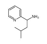 1-(2-吡啶基)-3-甲基-1-丁胺结构式