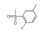 1-fluoro-4-methyl-2-methylsulfonylbenzene结构式