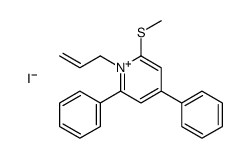 2-methylsulfanyl-4,6-diphenyl-1-prop-2-enylpyridin-1-ium,iodide结构式