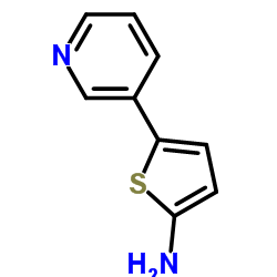5-吡啶-3-噻吩-2-胺结构式