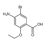 4-amino-5-bromo-2-ethoxybenzoic acid结构式
