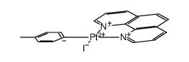 [(1,10-phenanthroline)PtI(C6H4CH3)]结构式