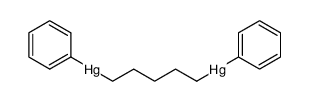 Hg,Hg'-diphenyl-Hg,Hg'-pentanediyl-di-mercury Structure