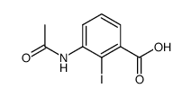 3-acetylamino-2-iodo-benzoic acid Structure