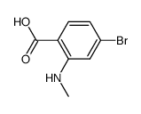4-溴-2-甲基氨基-苯甲酸结构式