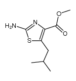 methyl 2-amino-5-isobutylthiazole-4-carboxylate结构式