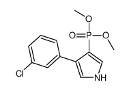 3-(3-chlorophenyl)-4-dimethoxyphosphoryl-1H-pyrrole Structure