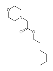 hexyl 2-morpholin-4-ylacetate结构式