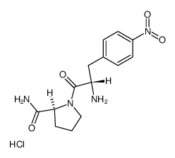 L-4-nitrophenylalanyl-L-prolinamide hydrochloride结构式