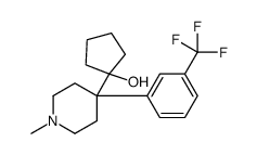 1-[1-methyl-4-[3-(trifluoromethyl)phenyl]piperidin-4-yl]cyclopentan-1-ol Structure