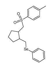1-((phenylseleno)methyl)-2-((p-tolylsulfonyl)methyl)cyclopentane Structure