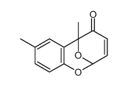 DL-6,8-Dimethyl-2,6-epoxy-2H-1-benzoxocin-5(6H)-one Structure