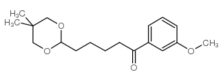 5-(5,5-DIMETHYL-1,3-DIOXAN-2-YL)-3'-METHOXYVALEROPHENONE结构式