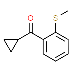 CYCLOPROPYL 2-THIOMETHYLPHENYL KETONE Structure