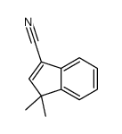 3,3-dimethylindene-1-carbonitrile结构式