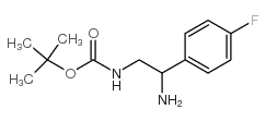 [2-氨基-2-(4-氟-苯基)-乙基]-氨基甲酸叔丁酯盐酸盐结构式