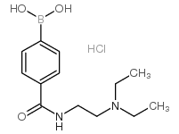 4-[2-(二乙基氨基)乙基氨甲酰基]苯硼酸盐酸盐结构式