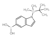 1-TBDMS-吲哚-5-硼酸结构式