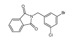 2-(3-Bromo-5-chlorobenzyl)isoindoline-1,3-dione结构式