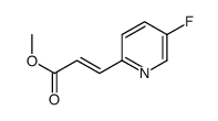 methyl 3-(5-fluoropyridin-2-yl)prop-2-enoate结构式