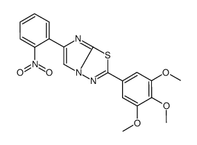 6-(2-nitrophenyl)-2-(3,4,5-trimethoxyphenyl)imidazo[2,1-b][1,3,4]thiadiazole Structure