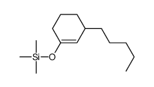 trimethyl-(3-pentylcyclohexen-1-yl)oxysilane结构式