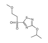 5-(2-methoxyethylsulfonyl)-3-propan-2-yloxy-1,2,4-thiadiazole Structure