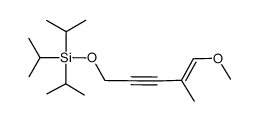 (E)-1-methoxy-2-methyl-5-(triisopropylsiloxy)pent-1-en-3-yne Structure