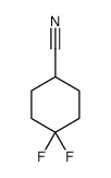 4,4-DIFLUOROCYCLOHEXANECARBONITRILE Structure