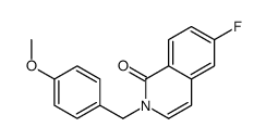 6-fluoro-2-[(4-methoxyphenyl)methyl]isoquinolin-1-one Structure