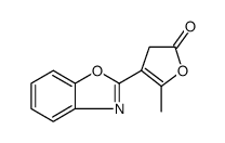 2(3H)-Furanone, 4-(2-benzoxazolyl)-5-methyl Structure