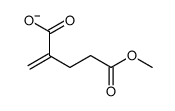 5-methoxy-2-methylidene-5-oxopentanoate结构式