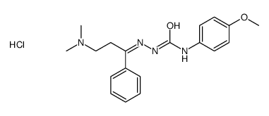 1-[(Z)-[3-(dimethylamino)-1-phenylpropylidene]amino]-3-(4-methoxyphenyl)urea,hydrochloride结构式