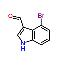 4-溴吲哚-3-甲醛结构式